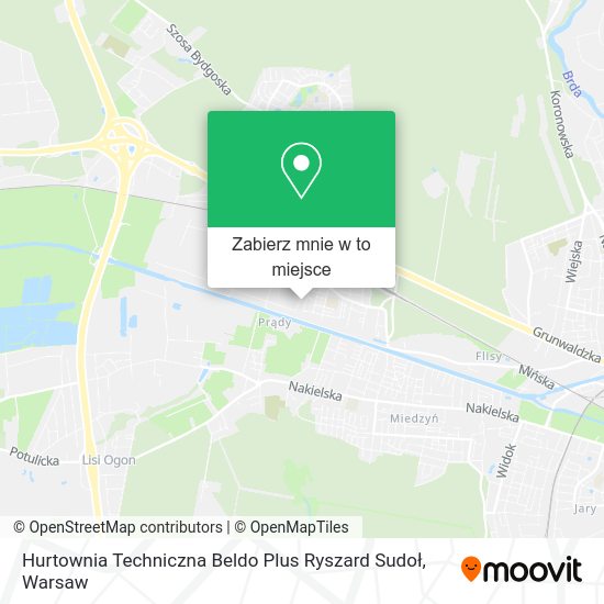 Mapa Hurtownia Techniczna Beldo Plus Ryszard Sudoł