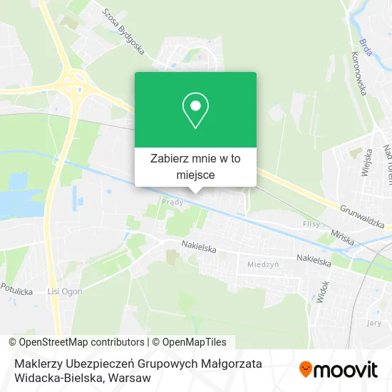 Mapa Maklerzy Ubezpieczeń Grupowych Małgorzata Widacka-Bielska