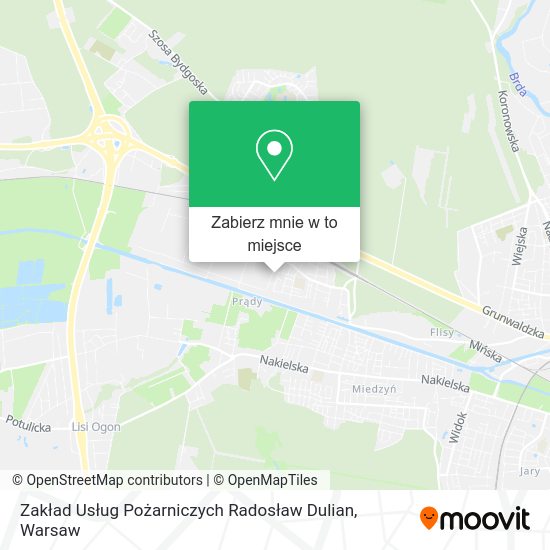 Mapa Zakład Usług Pożarniczych Radosław Dulian