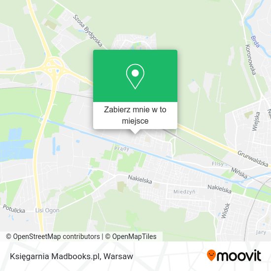 Mapa Księgarnia Madbooks.pl