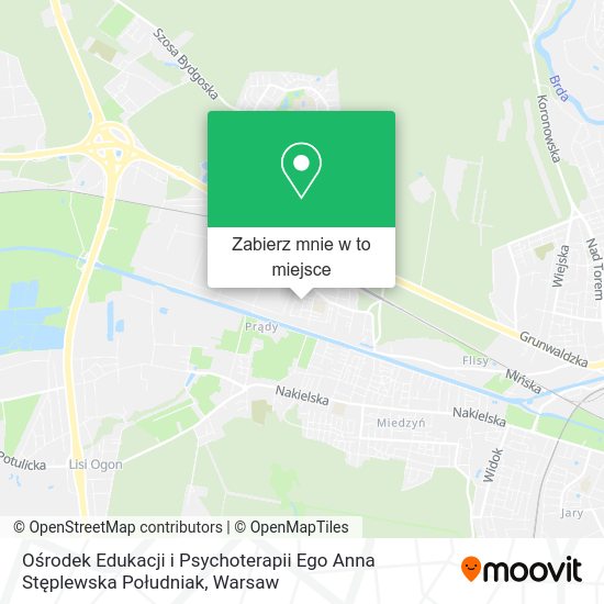 Mapa Ośrodek Edukacji i Psychoterapii Ego Anna Stęplewska Południak