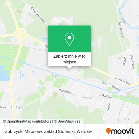 Mapa Zubrzycki Mirosław. Zakład Stolarski