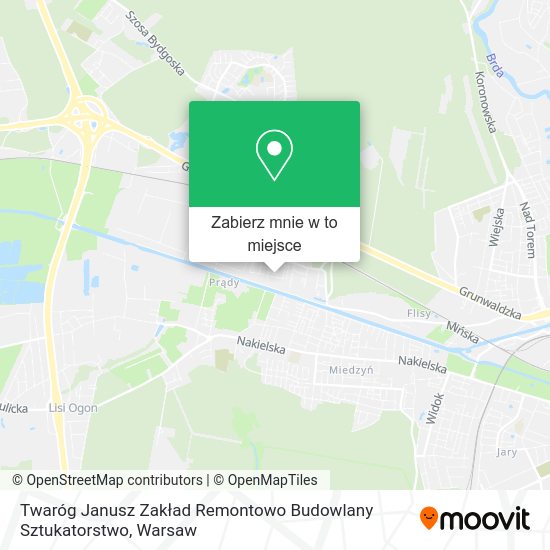 Mapa Twaróg Janusz Zakład Remontowo Budowlany Sztukatorstwo