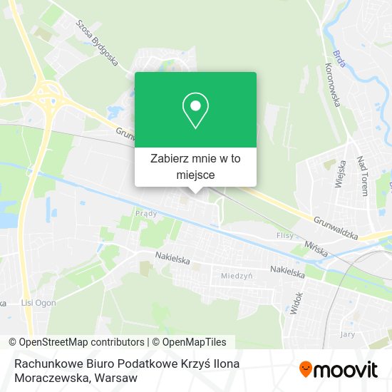 Mapa Rachunkowe Biuro Podatkowe Krzyś Ilona Moraczewska