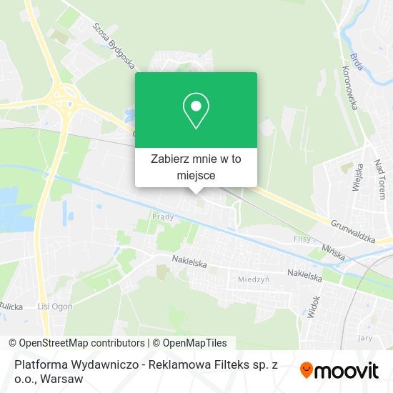 Mapa Platforma Wydawniczo - Reklamowa Filteks sp. z o.o.