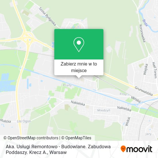 Mapa Aka. Usługi Remontowo - Budowlane. Zabudowa Poddaszy. Krecz A.