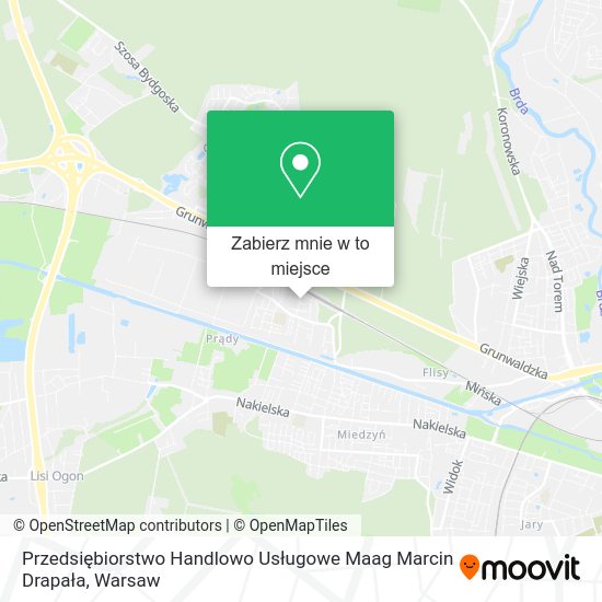 Mapa Przedsiębiorstwo Handlowo Usługowe Maag Marcin Drapała