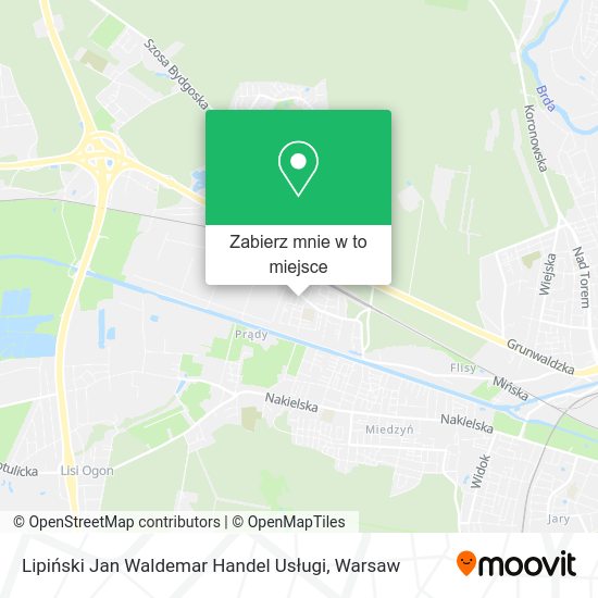 Mapa Lipiński Jan Waldemar Handel Usługi