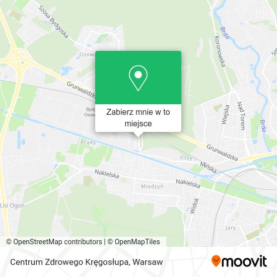 Mapa Centrum Zdrowego Kręgosłupa