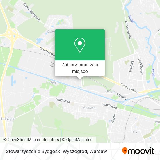 Mapa Stowarzyszenie Bydgoski Wyszogród