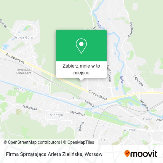 Mapa Firma Sprzątająca Arleta Zielińska