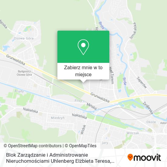 Mapa Blok Zarządzanie i Administrowanie Nieruchomościami Uhlenberg Elżbieta Teresa