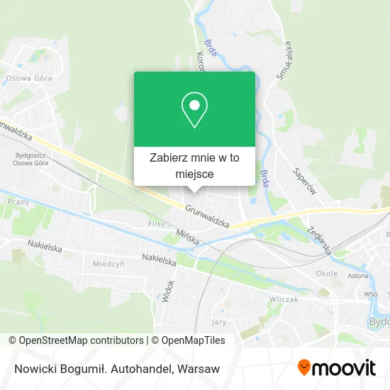 Mapa Nowicki Bogumił. Autohandel