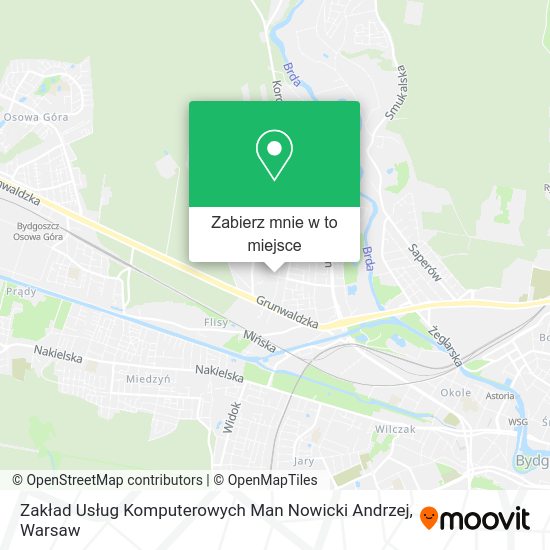 Mapa Zakład Usług Komputerowych Man Nowicki Andrzej