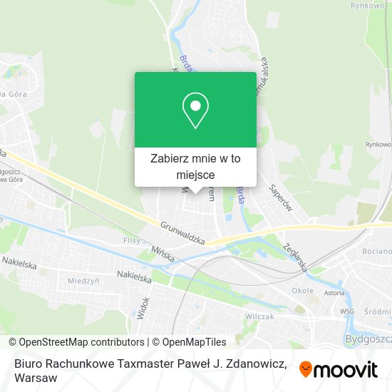 Mapa Biuro Rachunkowe Taxmaster Paweł J. Zdanowicz