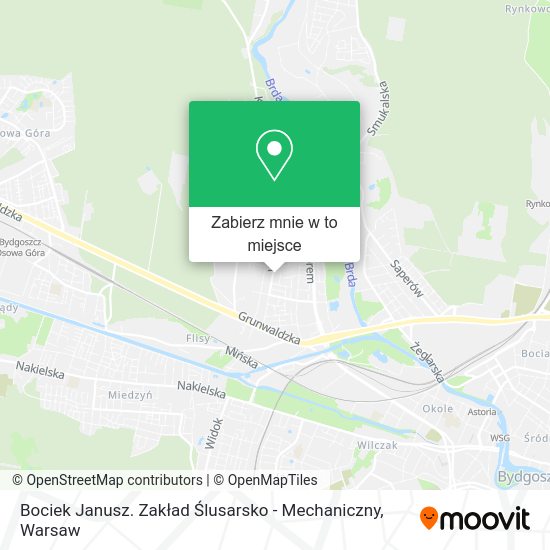 Mapa Bociek Janusz. Zakład Ślusarsko - Mechaniczny