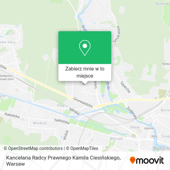 Mapa Kancelaria Radcy Prawnego Kamila Ciesińskiego