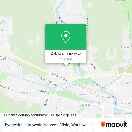 Mapa Bydgoska Hurtownia Narzędzi Visła