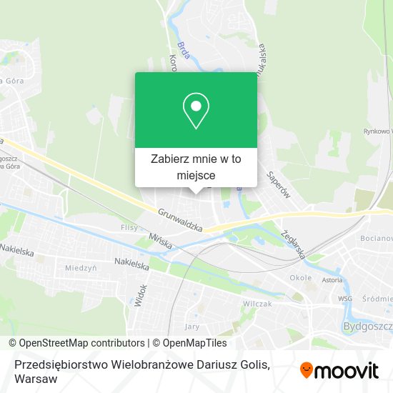 Mapa Przedsiębiorstwo Wielobranżowe Dariusz Golis