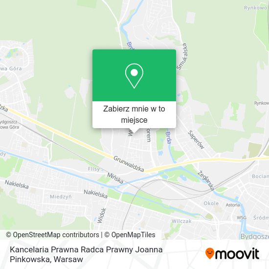 Mapa Kancelaria Prawna Radca Prawny Joanna Pinkowska