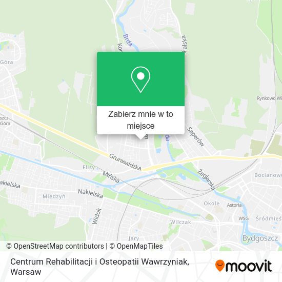 Mapa Centrum Rehabilitacji i Osteopatii Wawrzyniak