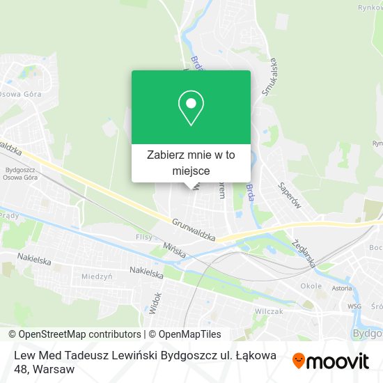 Mapa Lew Med Tadeusz Lewiński Bydgoszcz ul. Łąkowa 48