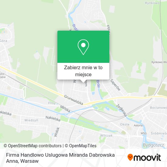 Mapa Firma Handlowo Uslugowa Miranda Dabrowska Anna