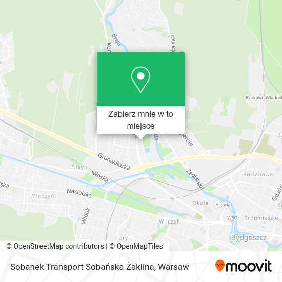 Mapa Sobanek Transport Sobańska Żaklina