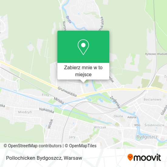 Mapa Pollochicken Bydgoszcz