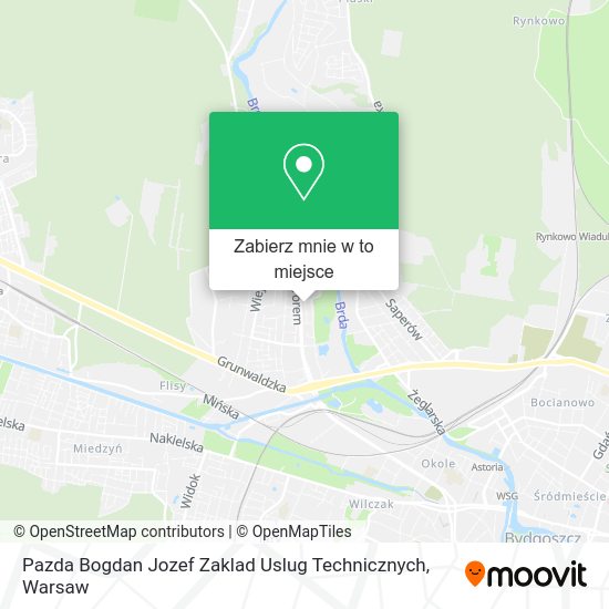 Mapa Pazda Bogdan Jozef Zaklad Uslug Technicznych