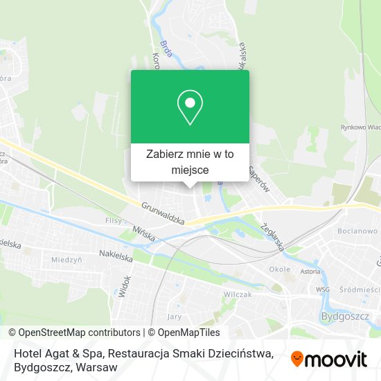 Mapa Hotel Agat & Spa, Restauracja Smaki Dzieciństwa, Bydgoszcz