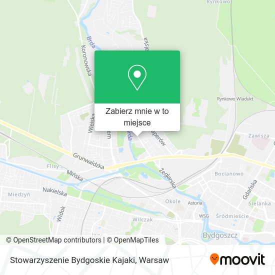 Mapa Stowarzyszenie Bydgoskie Kajaki