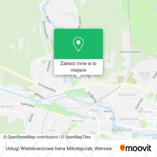 Mapa Usługi Wielobranżowe Irena Mikołajczak