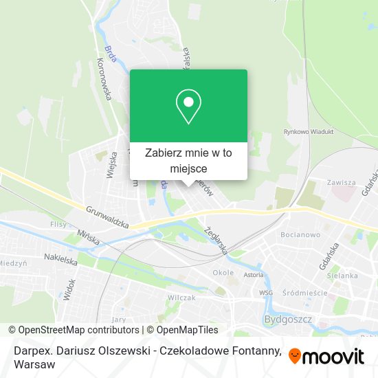 Mapa Darpex. Dariusz Olszewski - Czekoladowe Fontanny