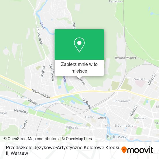 Mapa Przedszkole Językowo-Artystyczne Kolorowe Kredki II