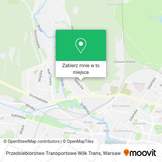 Mapa Przedsiebiorstwo Transportowe Wilk Trans