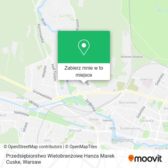 Mapa Przedsiębiorstwo Wielobranżowe Hanza Marek Cuske