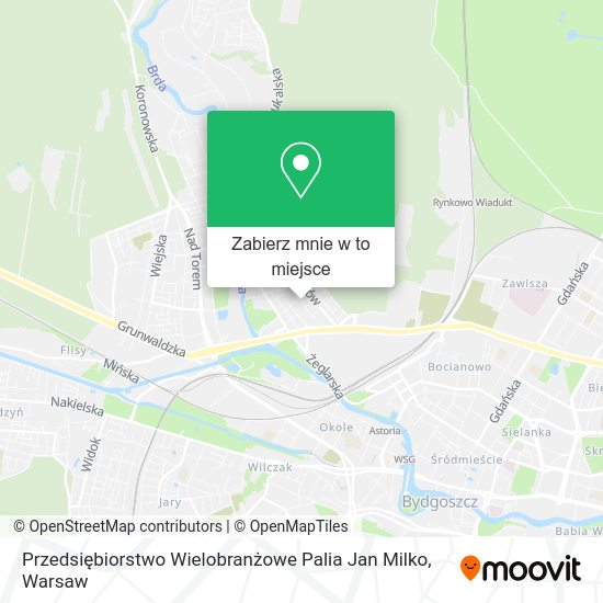 Mapa Przedsiębiorstwo Wielobranżowe Palia Jan Milko