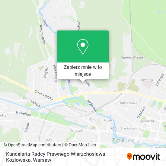 Mapa Kancelaria Radcy Prawnego Wierzchoslawa Kozlowska