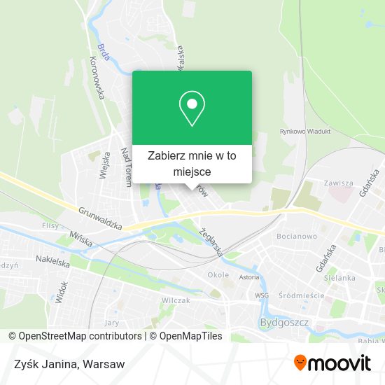 Mapa Zyśk Janina