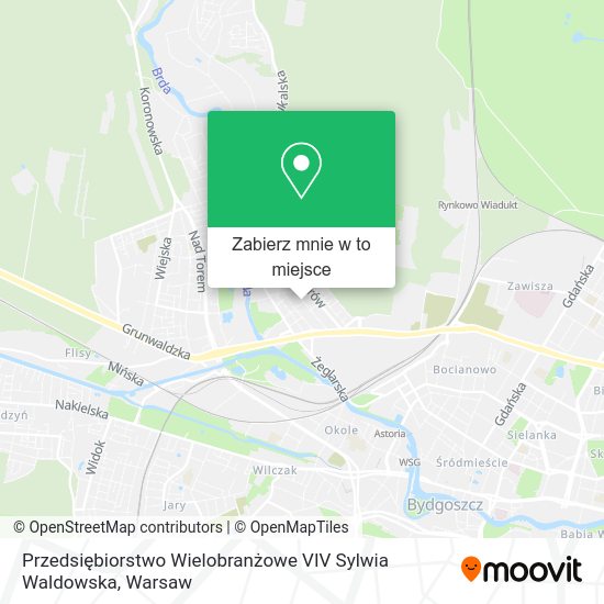 Mapa Przedsiębiorstwo Wielobranżowe VIV Sylwia Waldowska