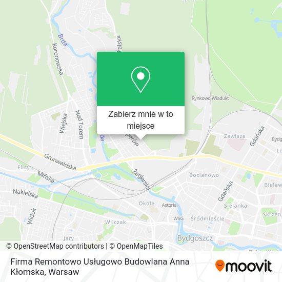 Mapa Firma Remontowo Usługowo Budowlana Anna Kłomska