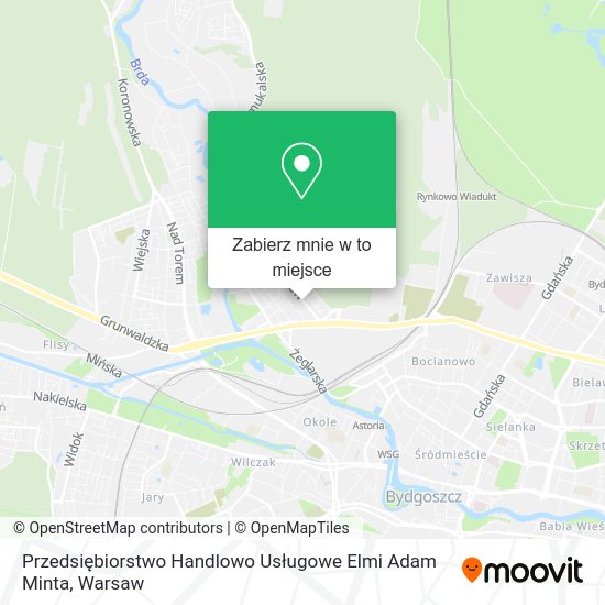 Mapa Przedsiębiorstwo Handlowo Usługowe Elmi Adam Minta