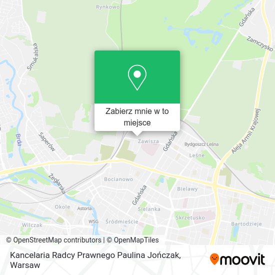 Mapa Kancelaria Radcy Prawnego Paulina Jończak