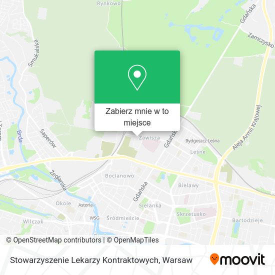 Mapa Stowarzyszenie Lekarzy Kontraktowych