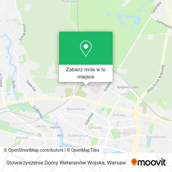 Mapa Stowarzyszenie Domy Weteranów Wojska