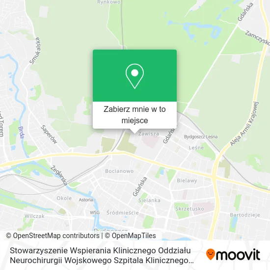 Mapa Stowarzyszenie Wspierania Klinicznego Oddziału Neurochirurgii Wojskowego Szpitala Klinicznego Stere