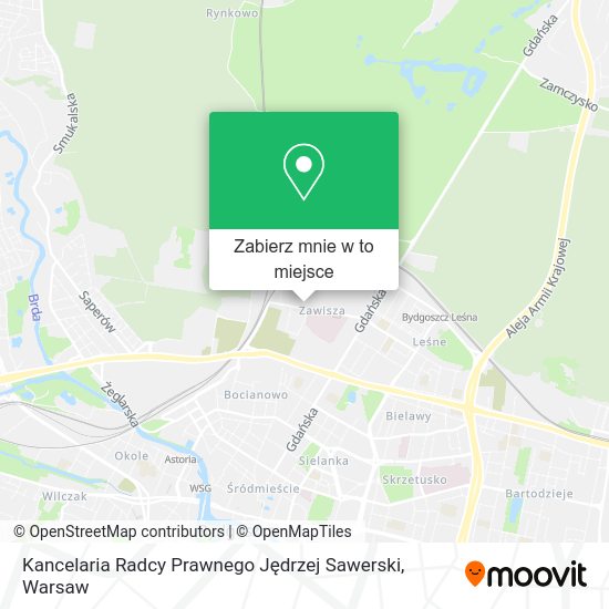 Mapa Kancelaria Radcy Prawnego Jędrzej Sawerski