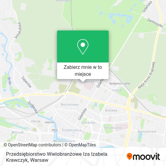 Mapa Przedsiębiorstwo Wielobranżowe Iza Izabela Krawczyk