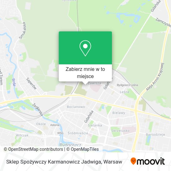 Mapa Sklep Spożywczy Karmanowicz Jadwiga